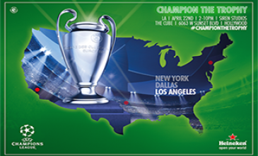 Morientes, Salgado y la Copa de Europa visitan L.A. con el Trophy Tour