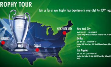 Arranca el Trophy Tour en NY con todo sobre la Champions League