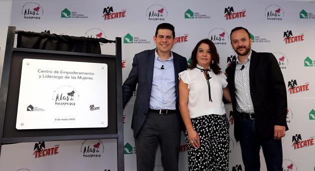 Tecate y RNR inauguran un centro para ayudar a mujeres víctimas de violencia