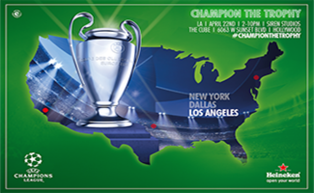 Morientes, Salgado y la Copa de Europa visitan L.A. con el Trophy Tour