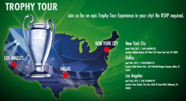 Arranca el Trophy Tour en NY con todo sobre la Champions League